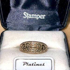 Ladies Harley-Davidson Stamper Platinet Ring PR7485/90